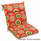22"x45" Spun Polyester Squared Seat/Back Chair Cushion, Farrington Terrace