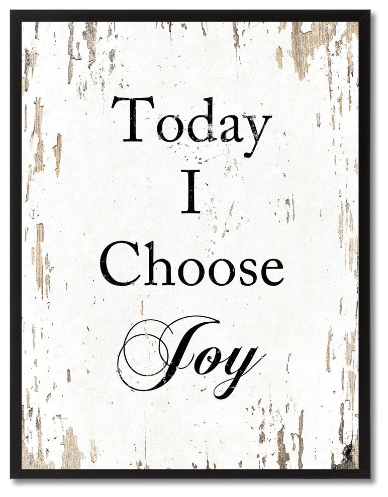 Today I Choose Joy Inspirational, Canvas, Picture Frame, 28"X37"