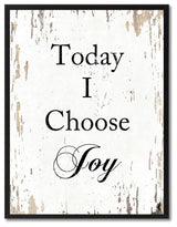Today I Choose Joy Inspirational, Canvas, Picture Frame, 28"X37"