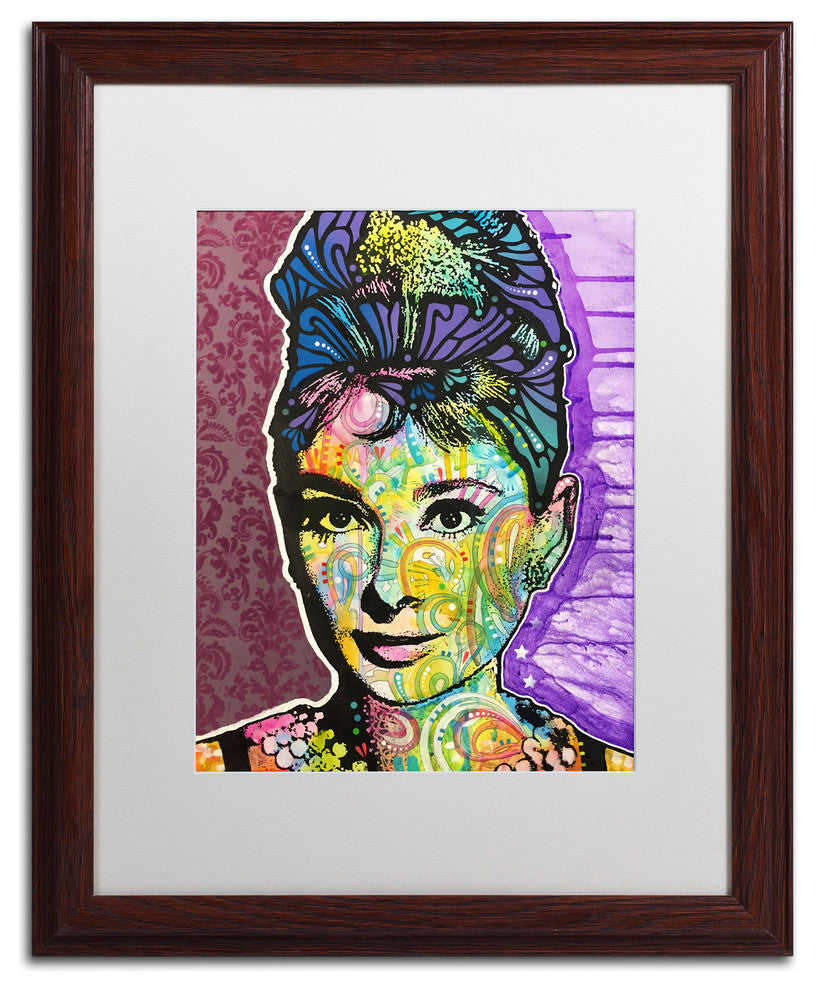 Dean Russo 'Audrey 2' Art, Wood Frame, White Mat, 16x20