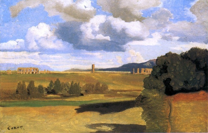 Jean-Baptiste-Camille Corot The Roman Campaagna Wrapped Canvas