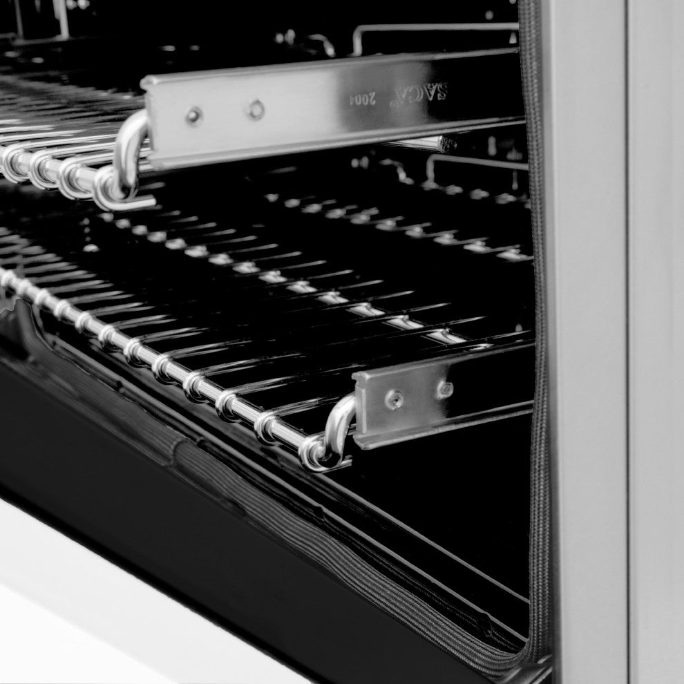 ZLINE 30 in. Professional Dual Fuel Range With White Matte Door, RA-WM-30