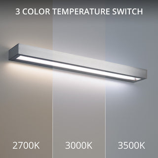 Modern Forms WS-52137-35 Open Bar 37"W LED Bath Bar - 3500K - Black