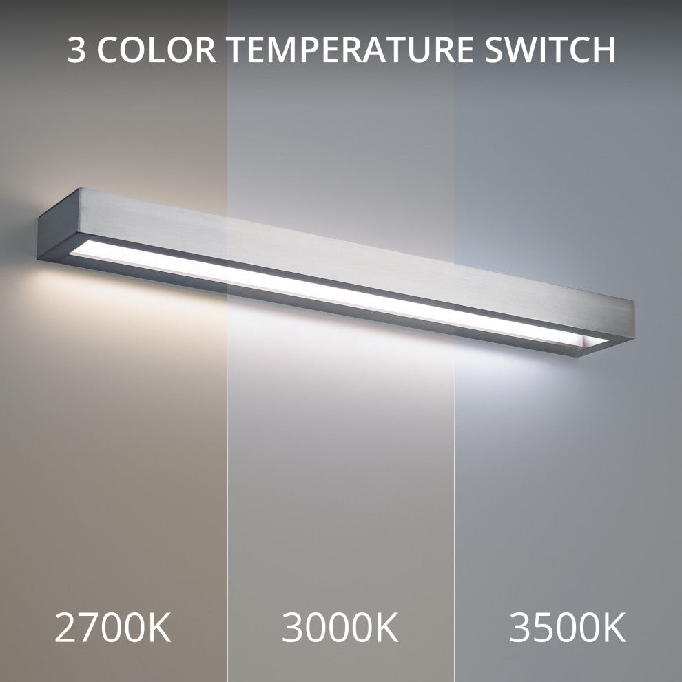 Modern Forms WS-52137-35 Open Bar 37"W LED Bath Bar - 3500K - Black