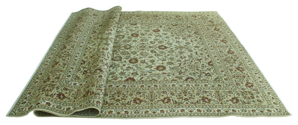 Super Vintage Distressed Ercan Ivory/Beige Rug, 7'8 x 11'7