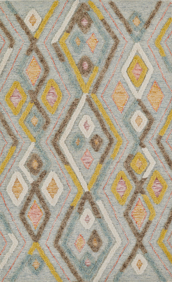 Momeni Allegro Hand Tufted Wool Multi Area Rug 5' X 8'