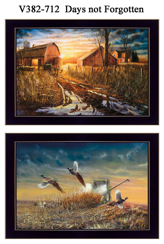 "Days Not Forgotten" Collection By Jim Hansen, Printed Wall Art, Black Frame