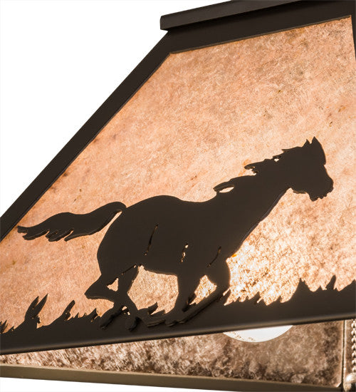 16 Square Running Horses Pendant