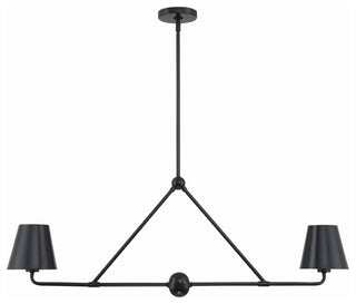 Crystorama Lighting Group XAV-B9302 Xavier 2 Light 42"W Linear - Matte Black