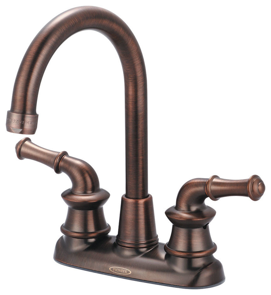 Del Mar Two Handle Bar Faucet, Oil Rubbed Bronze