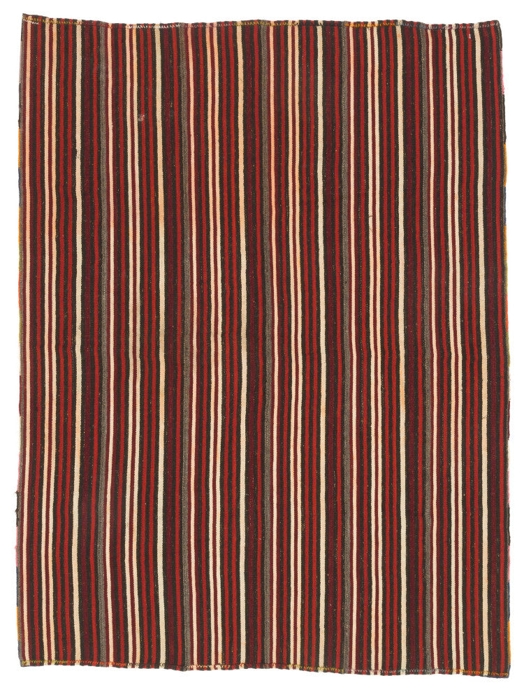 Vintage Anatolian Kilim Rug 6' 4" x 8' 2", 76 in. x 98 in.