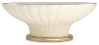 La Rachelle Scalloped Round Cocktail Table - Medium Champagne