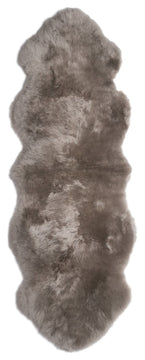 New Zealand Sheepskin Double Pelt, 2'x6', Vole