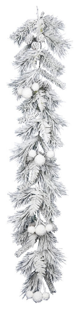 Vickerman D191113 6' Frosted Beacon Pine Artificial Christmas Garland