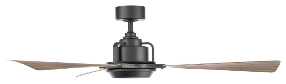Osprey 56" Indoor/Outdoor Smart Ceiling Fan, Matte Black Barn Wood, 3500K Light