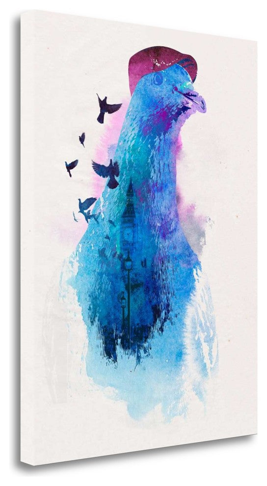 "Everybody Flies To London" By Robert Farkas, Giclee on Gallery Wrap Canvas
