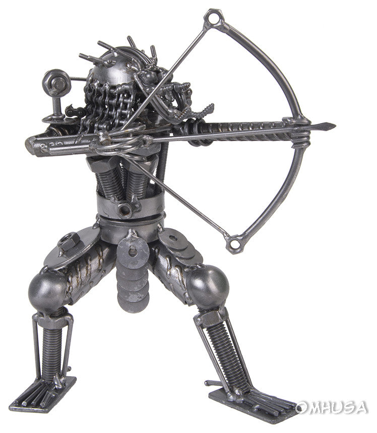 Metal Predator With Bow and Arrow