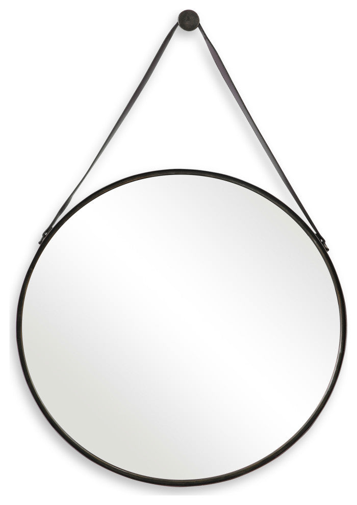 30" Coastal Bronze Round Mirror