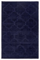 Unique Loom Navy Blue Traditional Trellis Shag 5' 0 x 8' 0 Area Rug