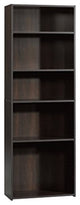 Sauder Beginnings 5-Shelf Bookcase, Cinnamon Cherry finish