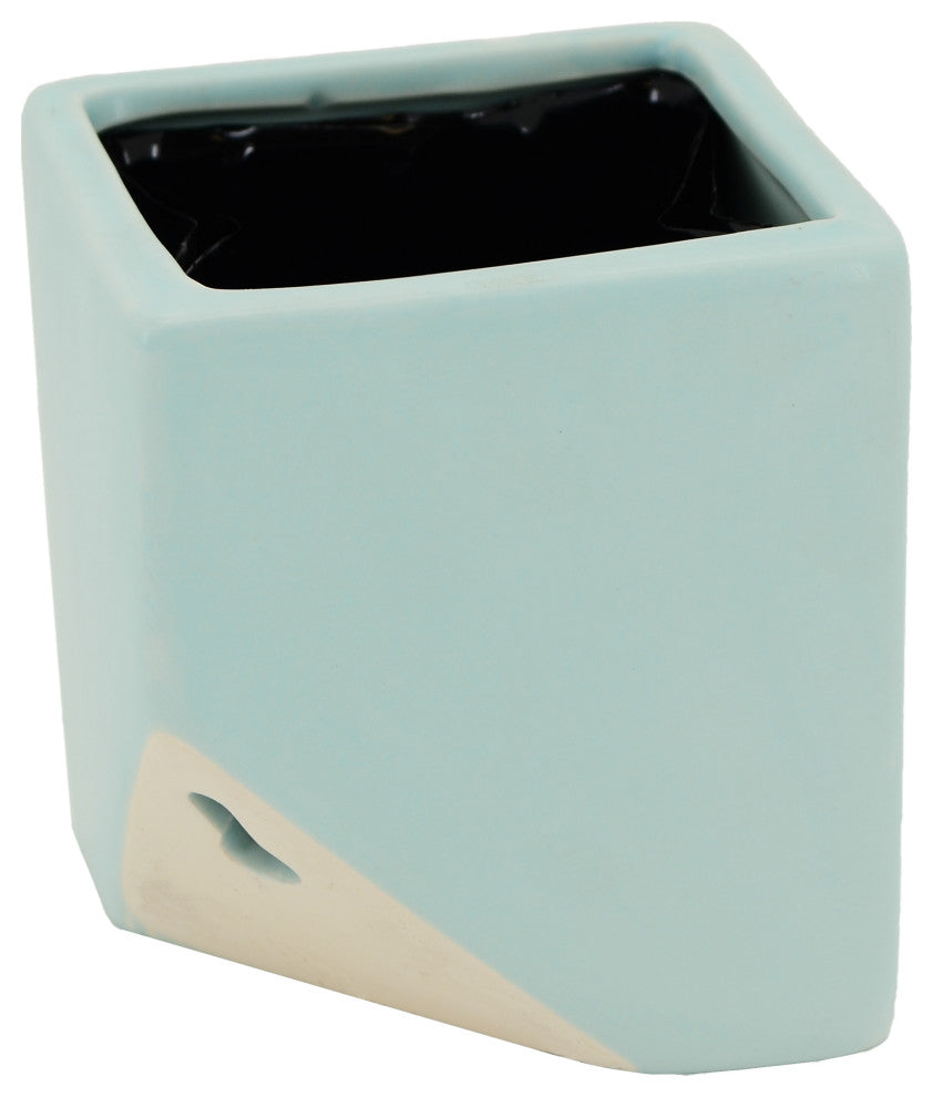 Arcadia Garden Products Large Cube Wall Planter, Mint