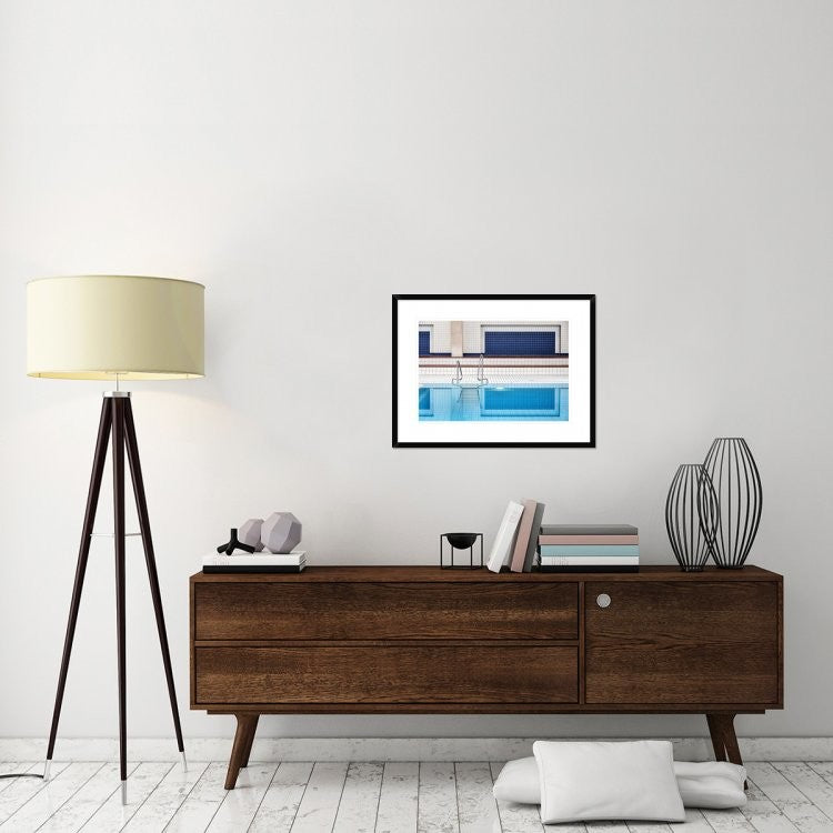 "Swimming" Framed Digital Print by Renate Reichert, 30x22"