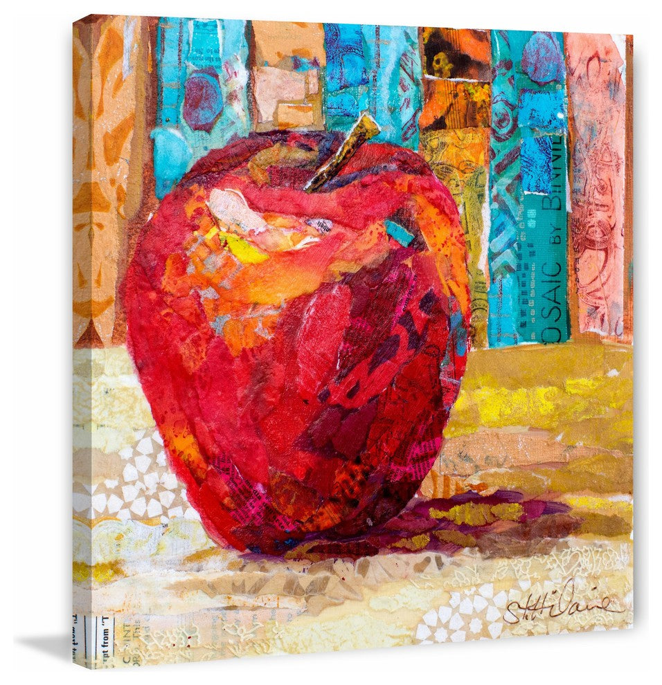 "Red Temptation" Painting Print on Wrapped Canvas, 40x40