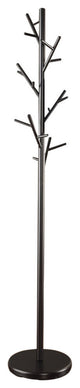 Shiny Twig Style Metal Coat Rack, Black