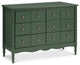 Liberty 6-Drawer Assembled Dresser, Forest Green