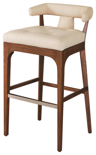 Moderno Bar Stool, Ivory Marble