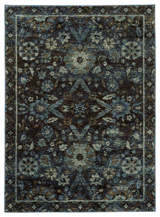 Oriental Weavers Andorra Navy/ Blue Oriental Indoor Area Rug 3'3"X5'2"