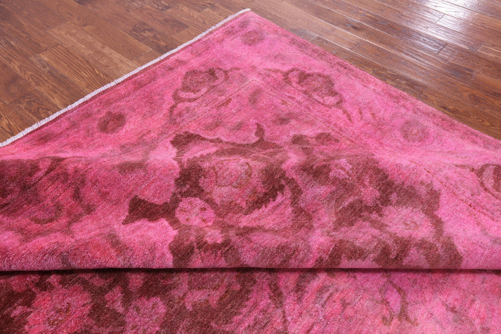 8' 10" X 12' 0" Overdyed Full Pile Handmade Wool Rug - WR2245