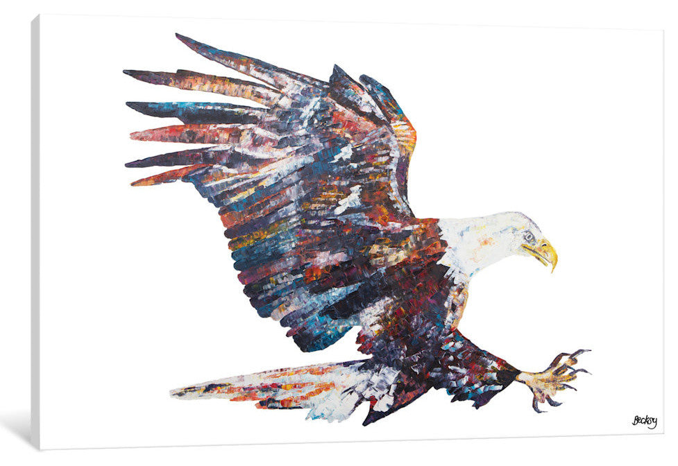 "Eric" by Becksy, Canvas Print, 40"x26"