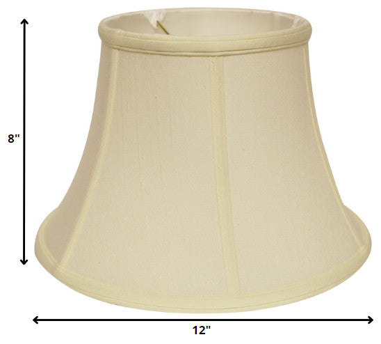 12" Ivory Drum Monay Shantung Lampshade