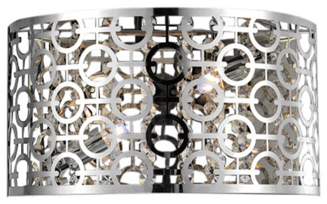 CWI Lighting 5430W12ST Galant 2 Light Wall Sconce With Chrome Finish