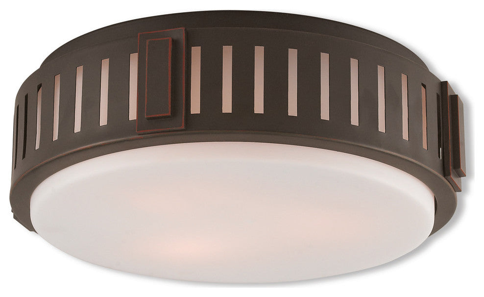 Portland 3-Light Ceiling Mount, Olde Bronze