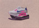Holding Shoes On A Pink Background Area Rug, 5'0"x7'0"