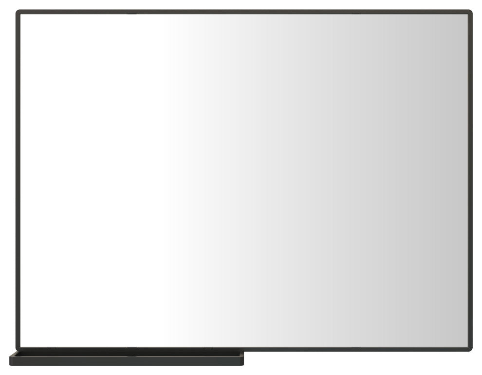Large Rectangular Framed Wall Mount Bathroom Vanity Mirror, 40 X 30