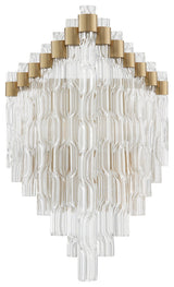 Nobel Wall Sconce, Gold/Amber