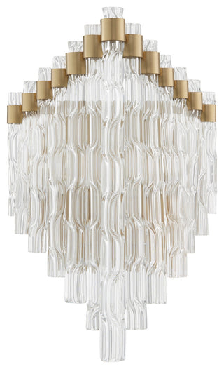 Nobel Wall Sconce, Gold/Amber