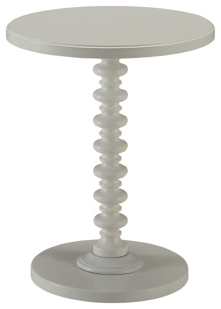 Urban Designs Kostka Wooden Accent Side Table, White