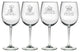 Cat Philosophy 4-Piece Wine Glass Set