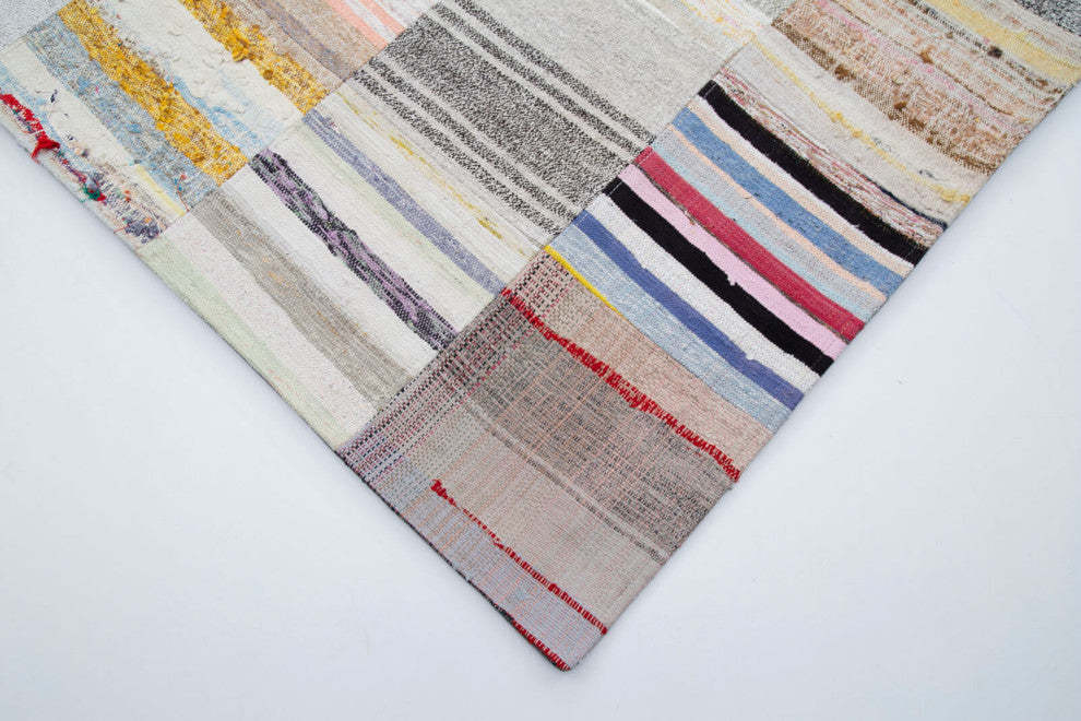 Rug N Carpet - Handmade Anatolian 10' 0'' x 13' 1'' Rustic Patchwork Kilim Rug