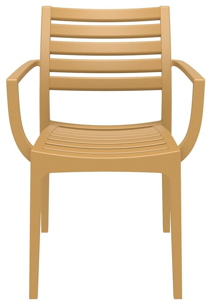 Compamia Artemis Outdoor Dining Armchairs - Set of 2, Teak Brown