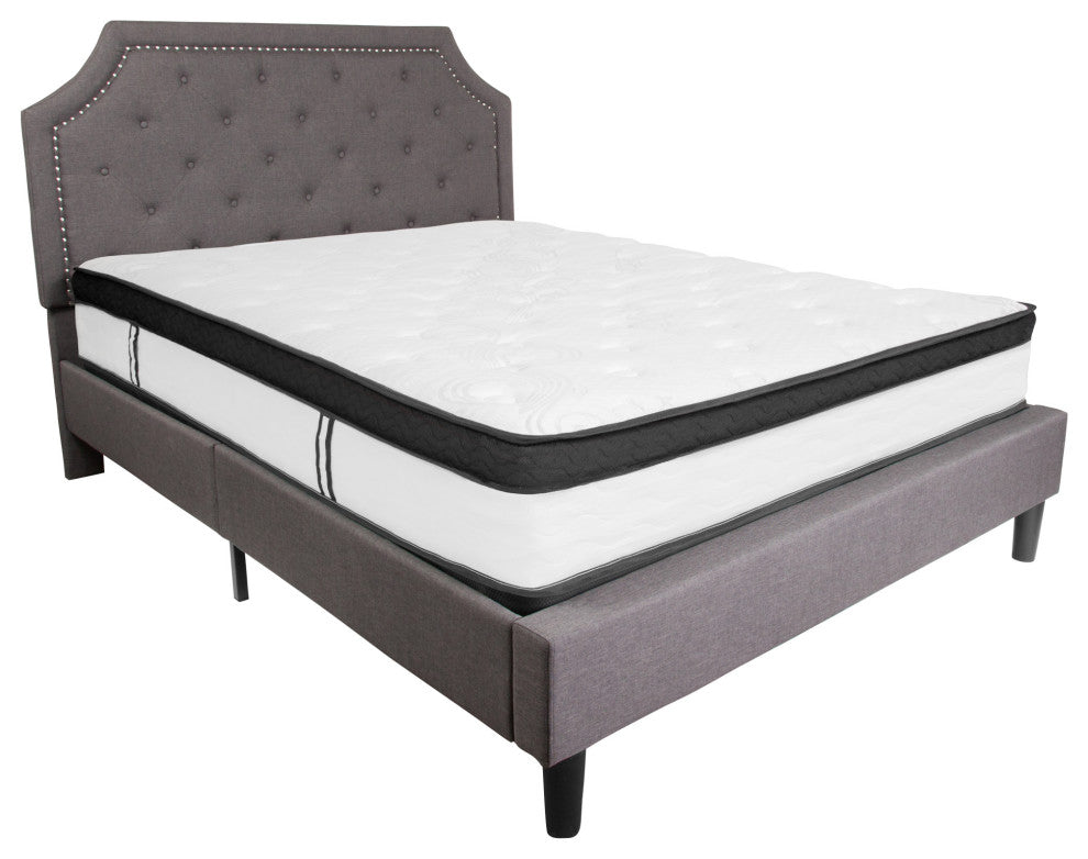Roseto FFIF91951 Capri Comfortable 12" Thick Full Size Bed Memory - White