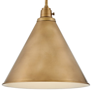 Hinkley Lighting 3694 Arti 15"W Pendant - Heritage Brass / Cased Opal