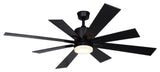 Crawford 60-in. Ceiling Fan Black