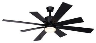 Crawford 60-in. Ceiling Fan Black