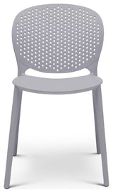 Metro Bailey Side Chair, Set of 4 Light Grey Seat