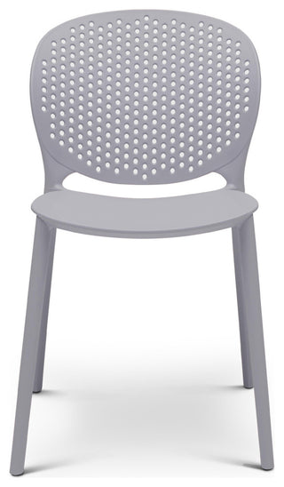 Metro Bailey Side Chair, Set of 4 Light Grey Seat